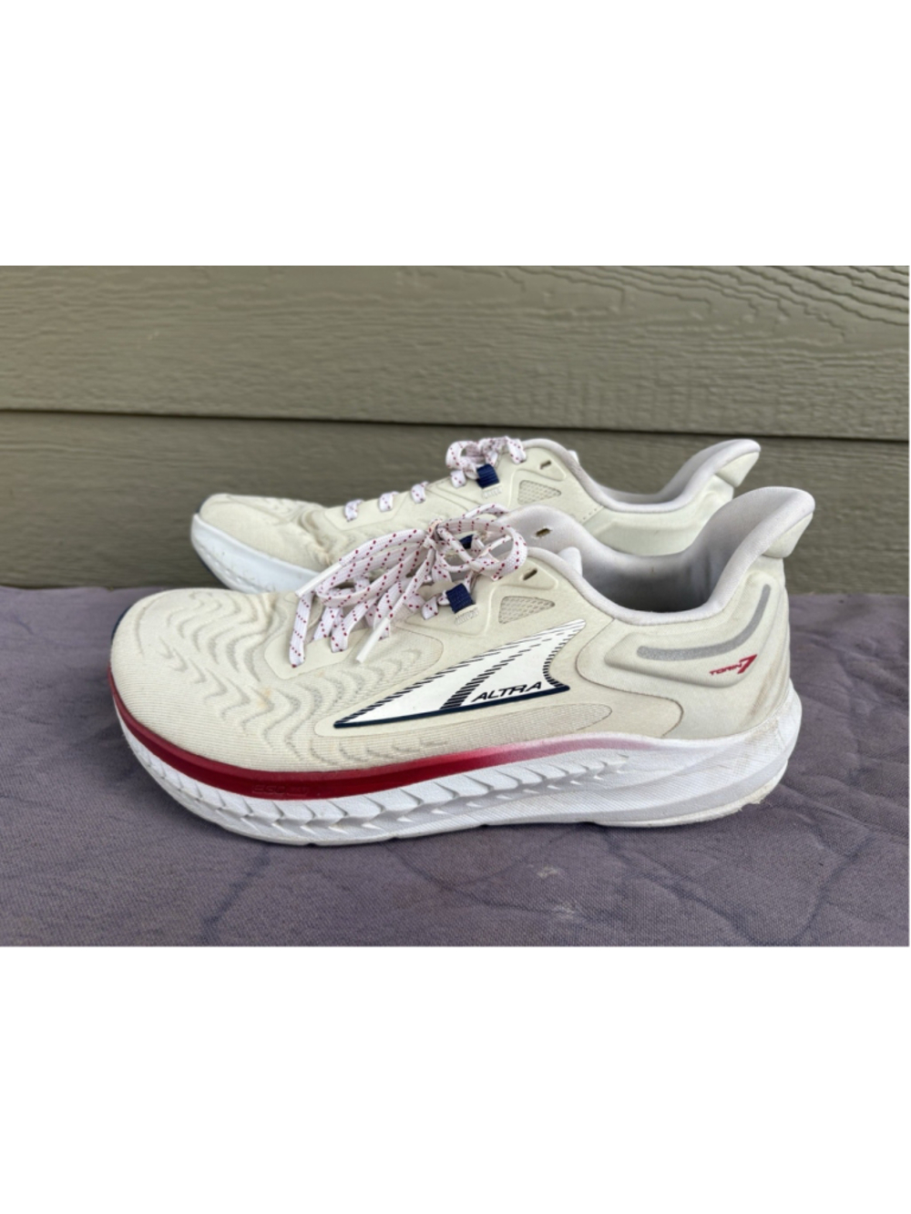 Altra Torin 7 Womens Running Shoe Off-White Red Blue AL0A82CZ140 Size 9.5 EUR 41 - Picture 5 of 14